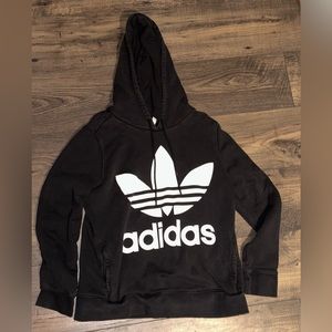 Adidas Women’s Black Hoodie Pullover Sweatshirt Size Medium.